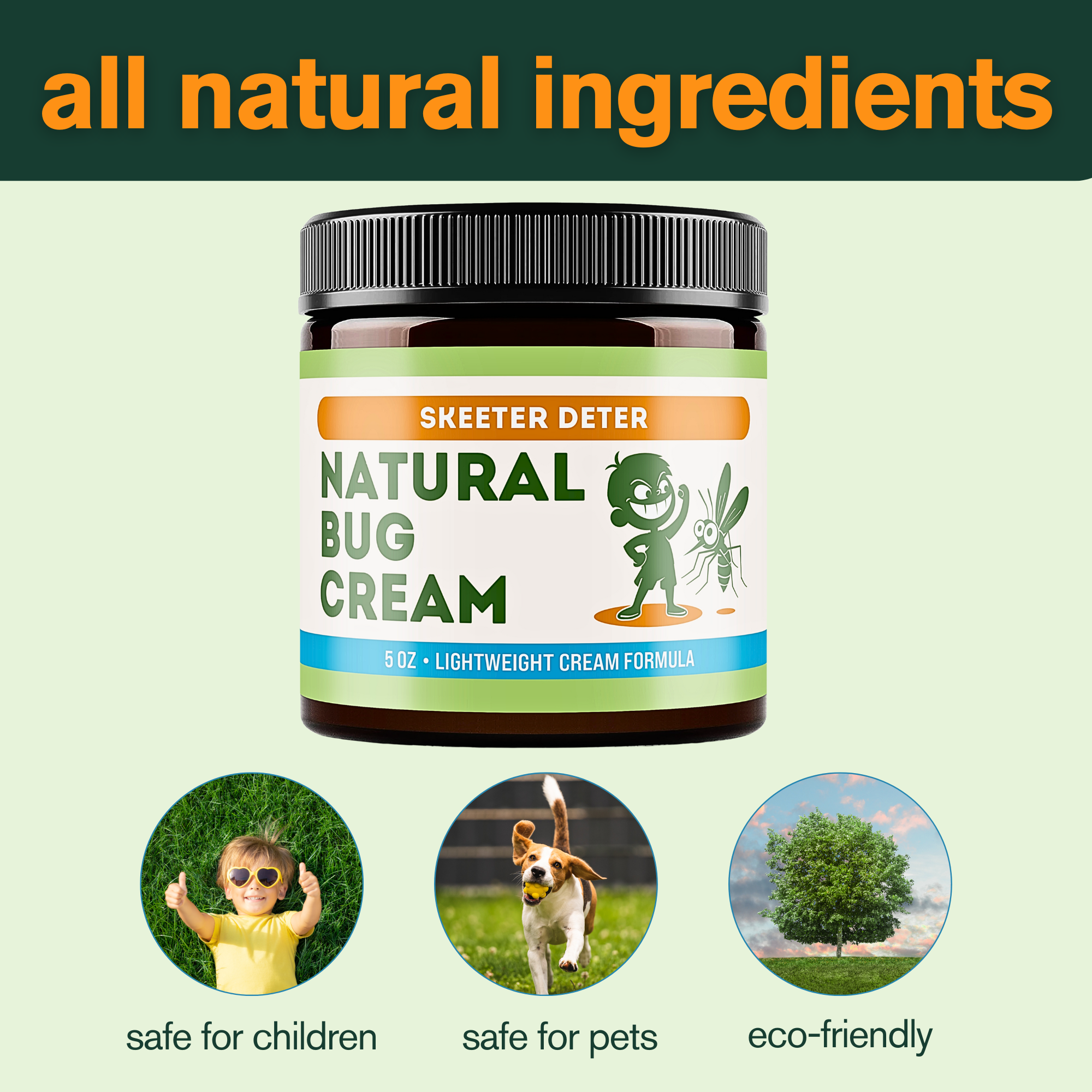 Natural Bug Cream: 1 Oz