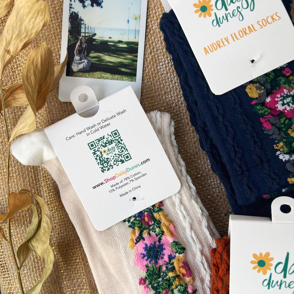 Audrey Vintage Socks: Burnt Orange