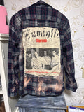 Upcycled Sopranos flannel shirt