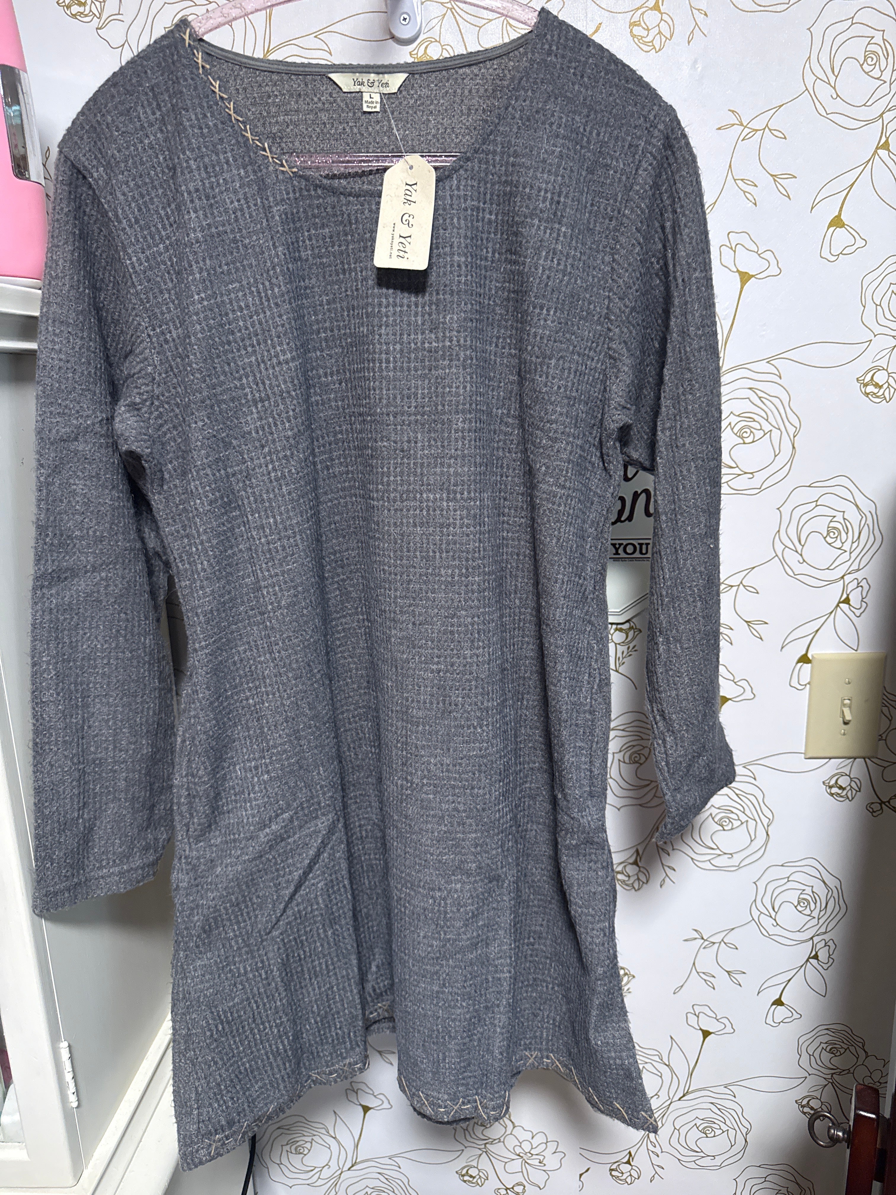Yak & Yeti Grey long shirt/dress