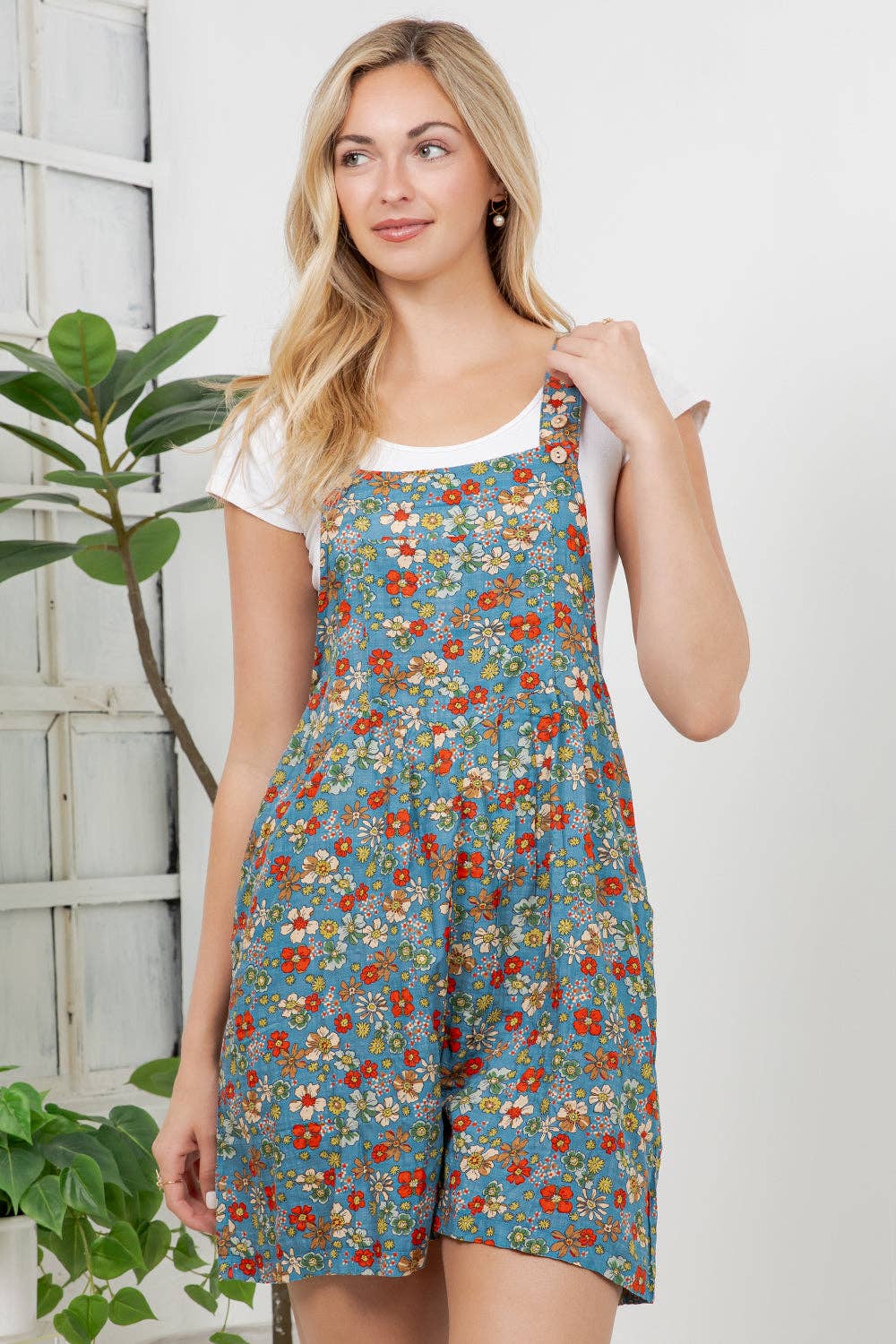 Vintage Floral Shortall: M