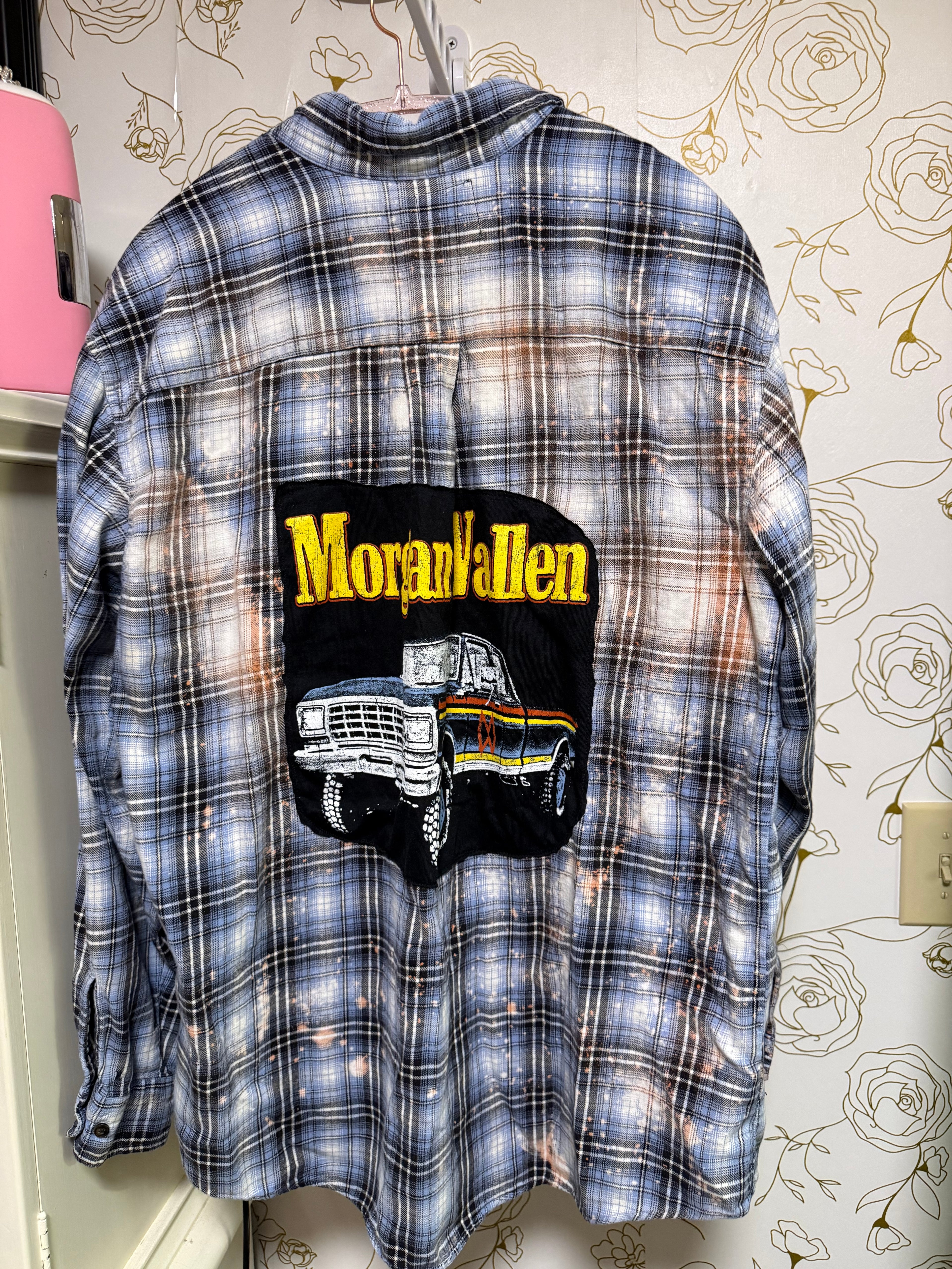 Upcycled Morgan Wallen Flannel Shirt