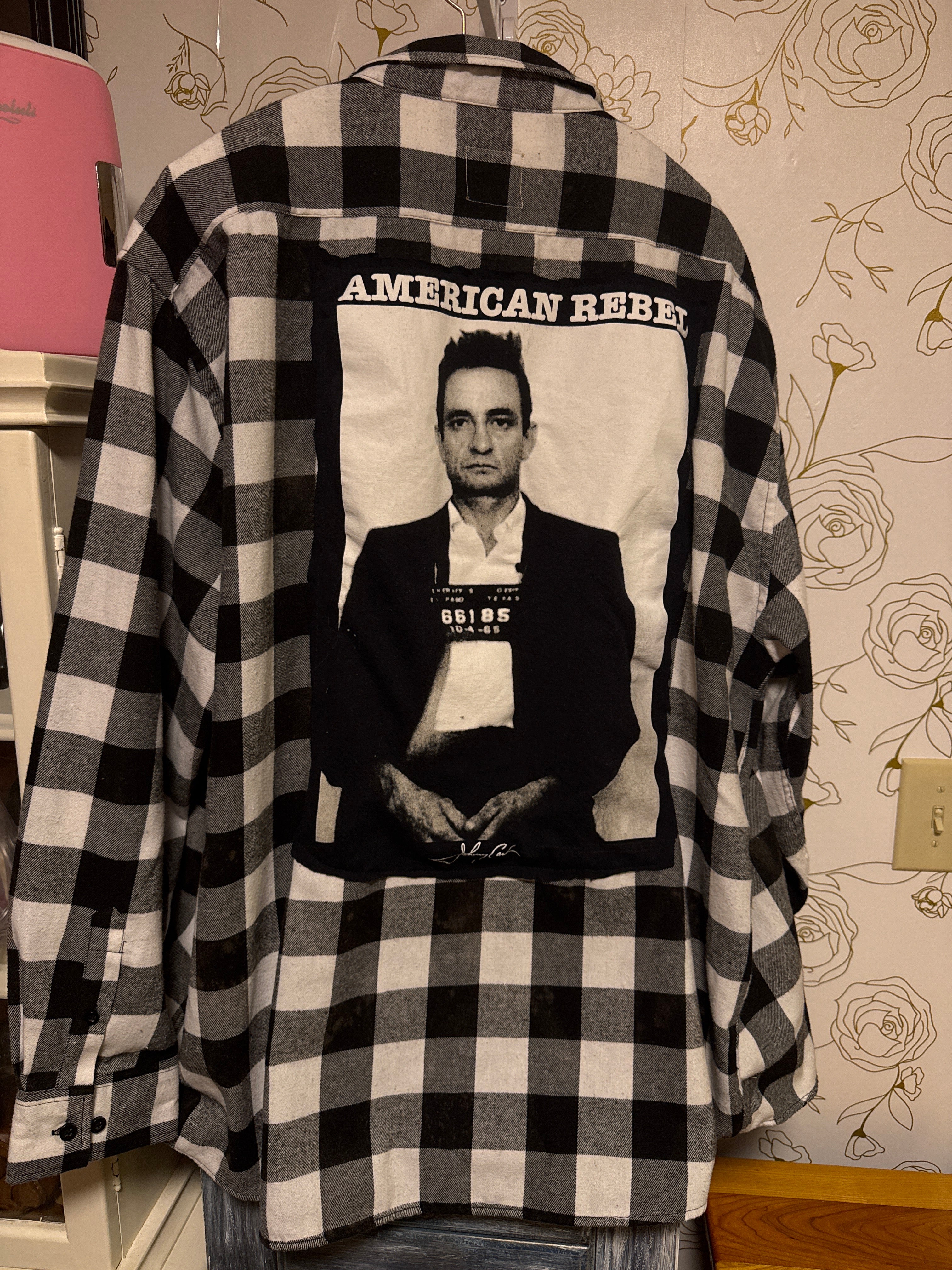 Upcycled Johnny Cash Flannel