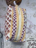 Purple/Yellow Makeup Bag