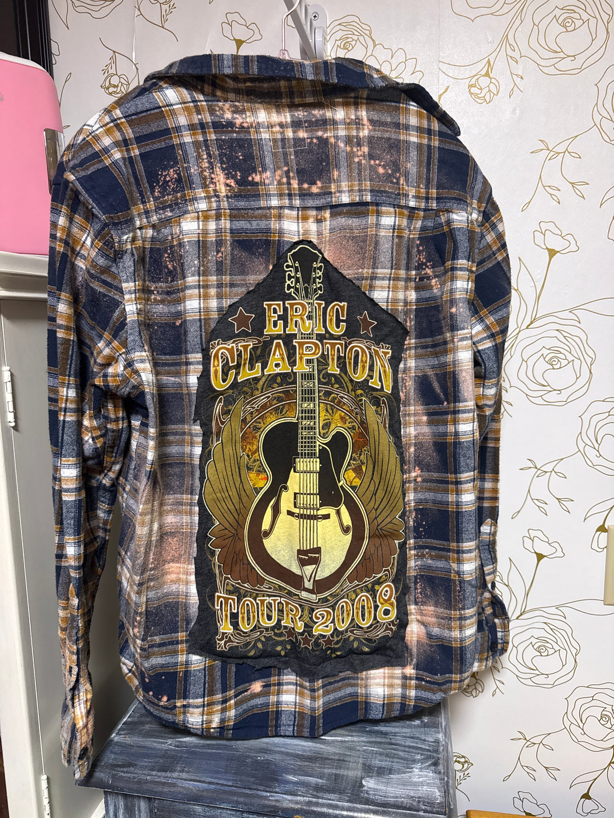 Upcycled Eric Clapton Flannel