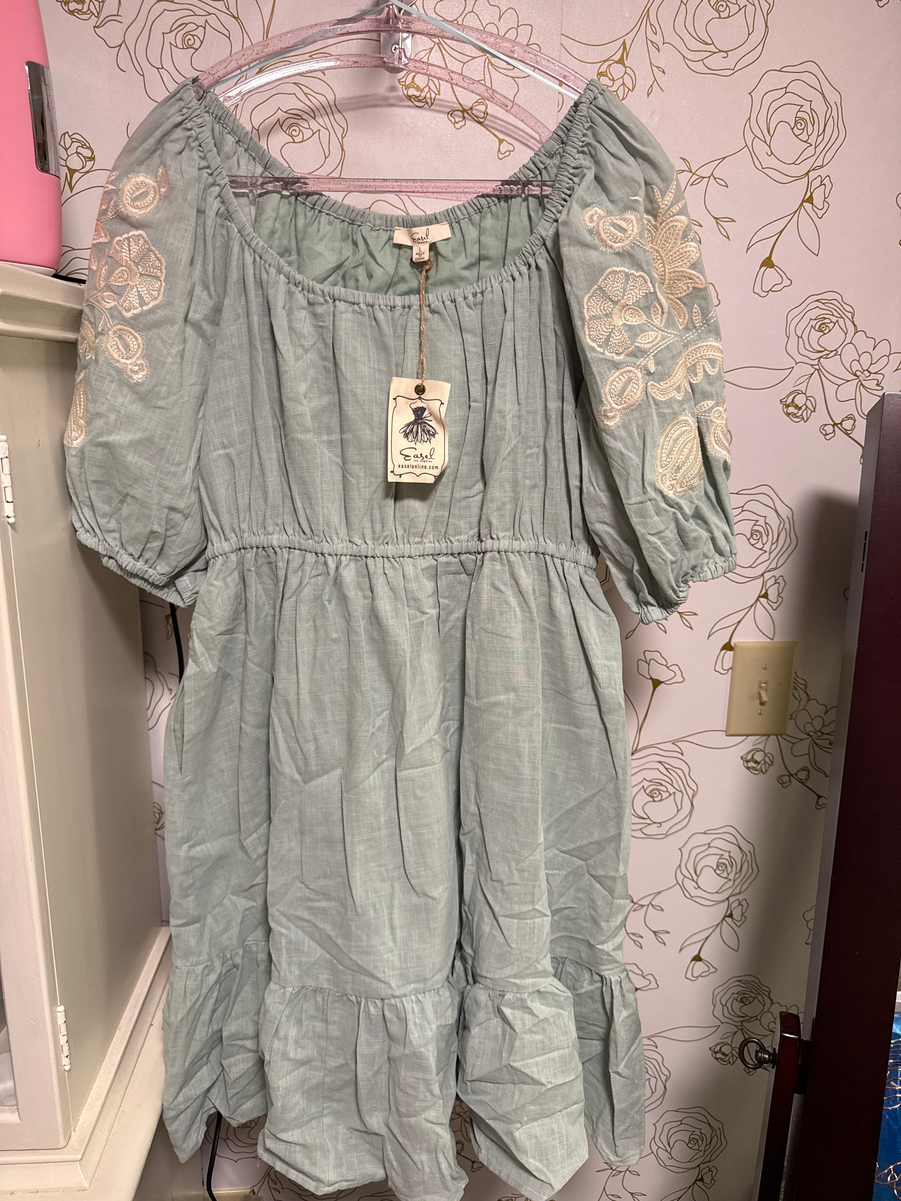 Vintage Blue Easel Dress
