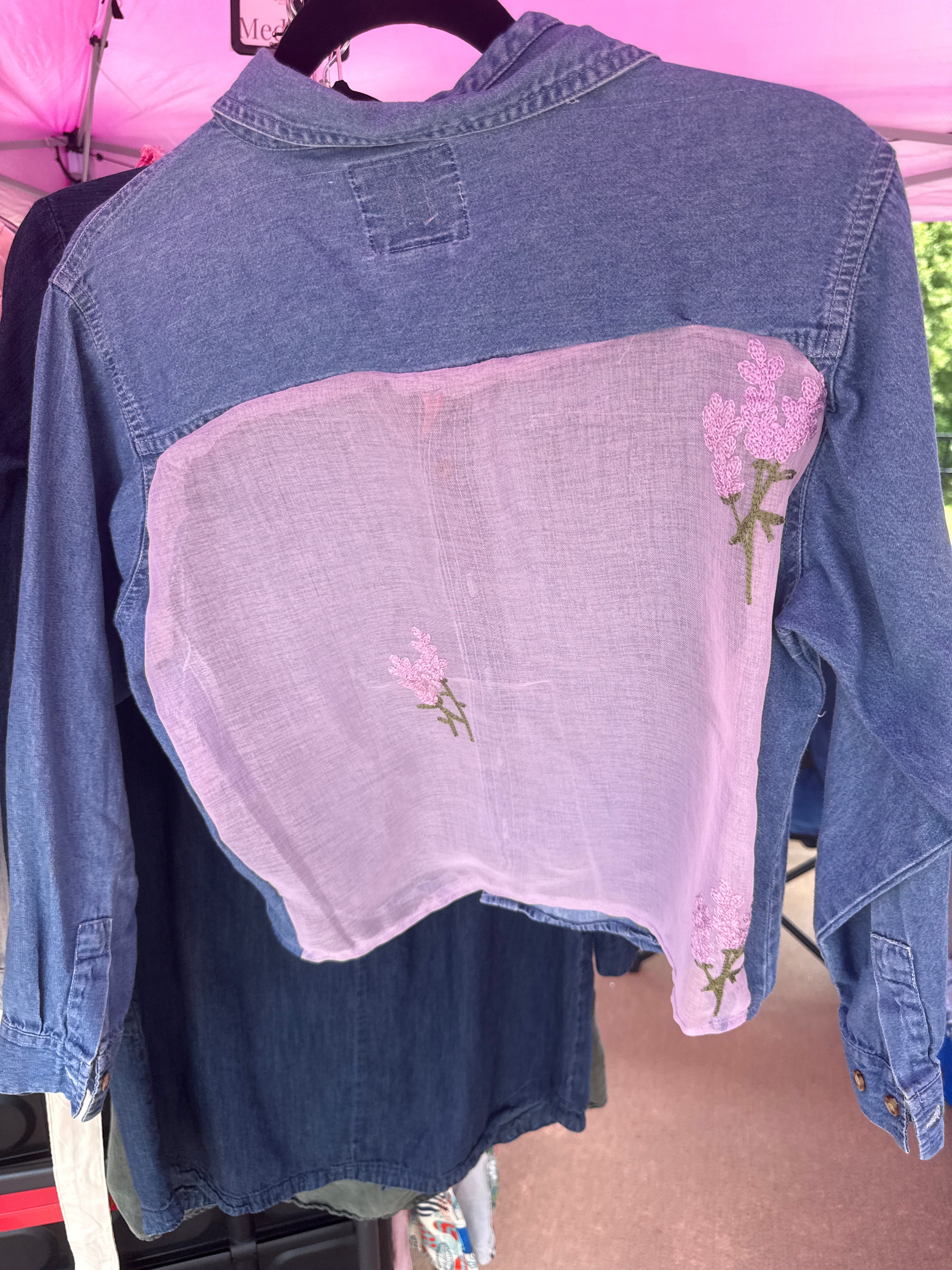 Lavender Denim Jacket