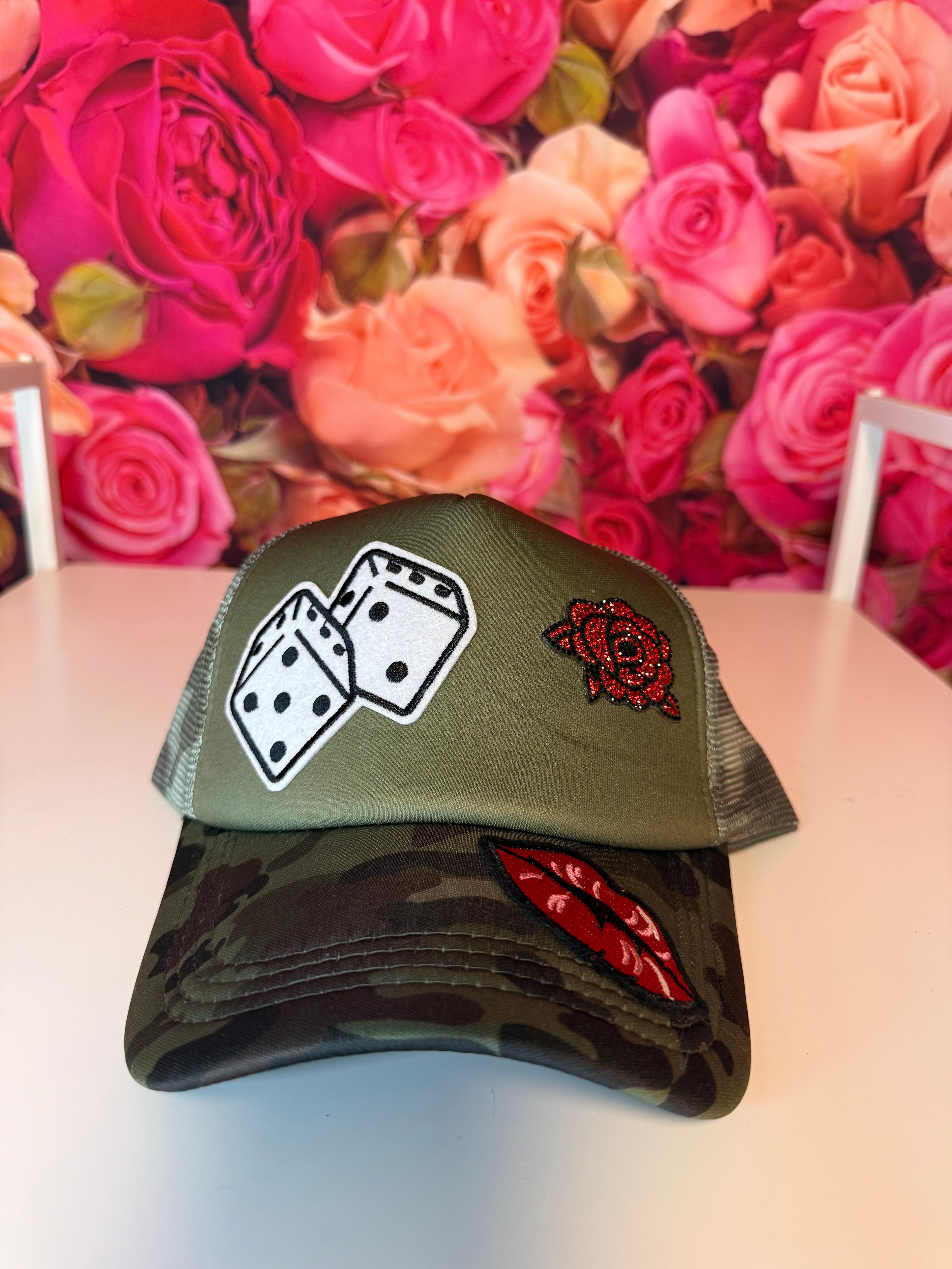Dice and Camo Trucker Hat