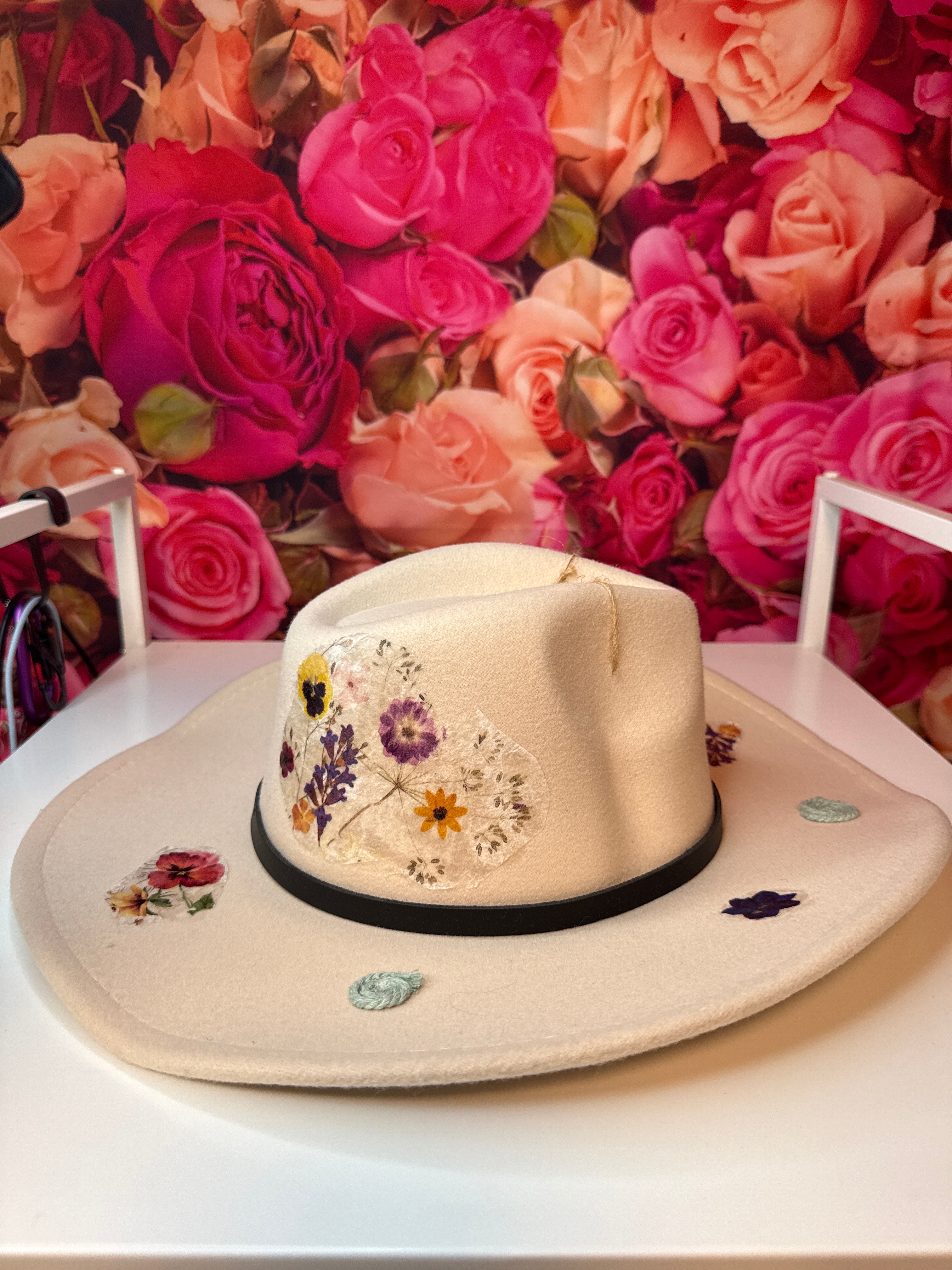Vintage Flower Western Hat