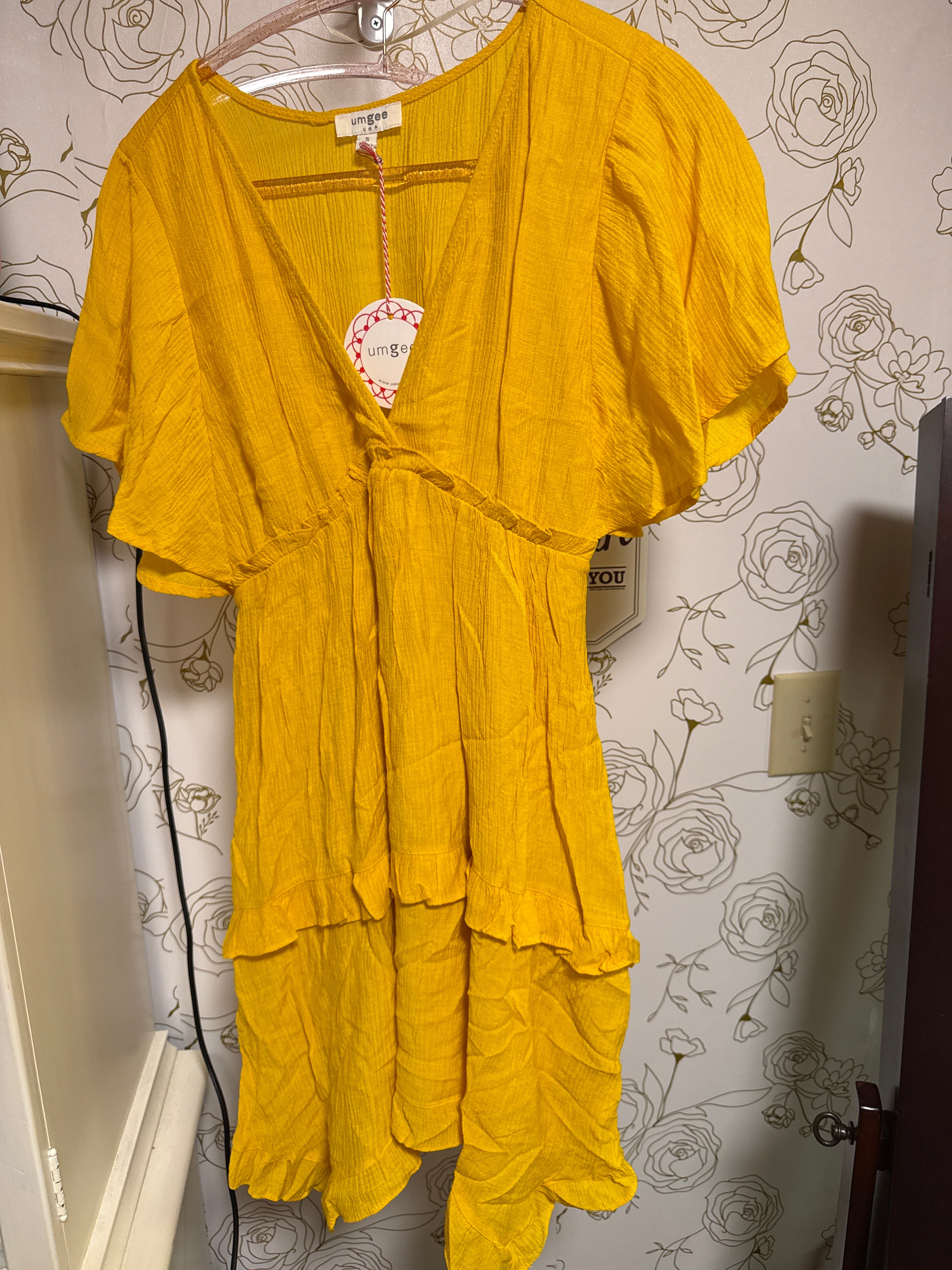 Umgee Fall Yellow Tunic Dress