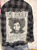 Upcycled Jimi Hendrix Flannel
