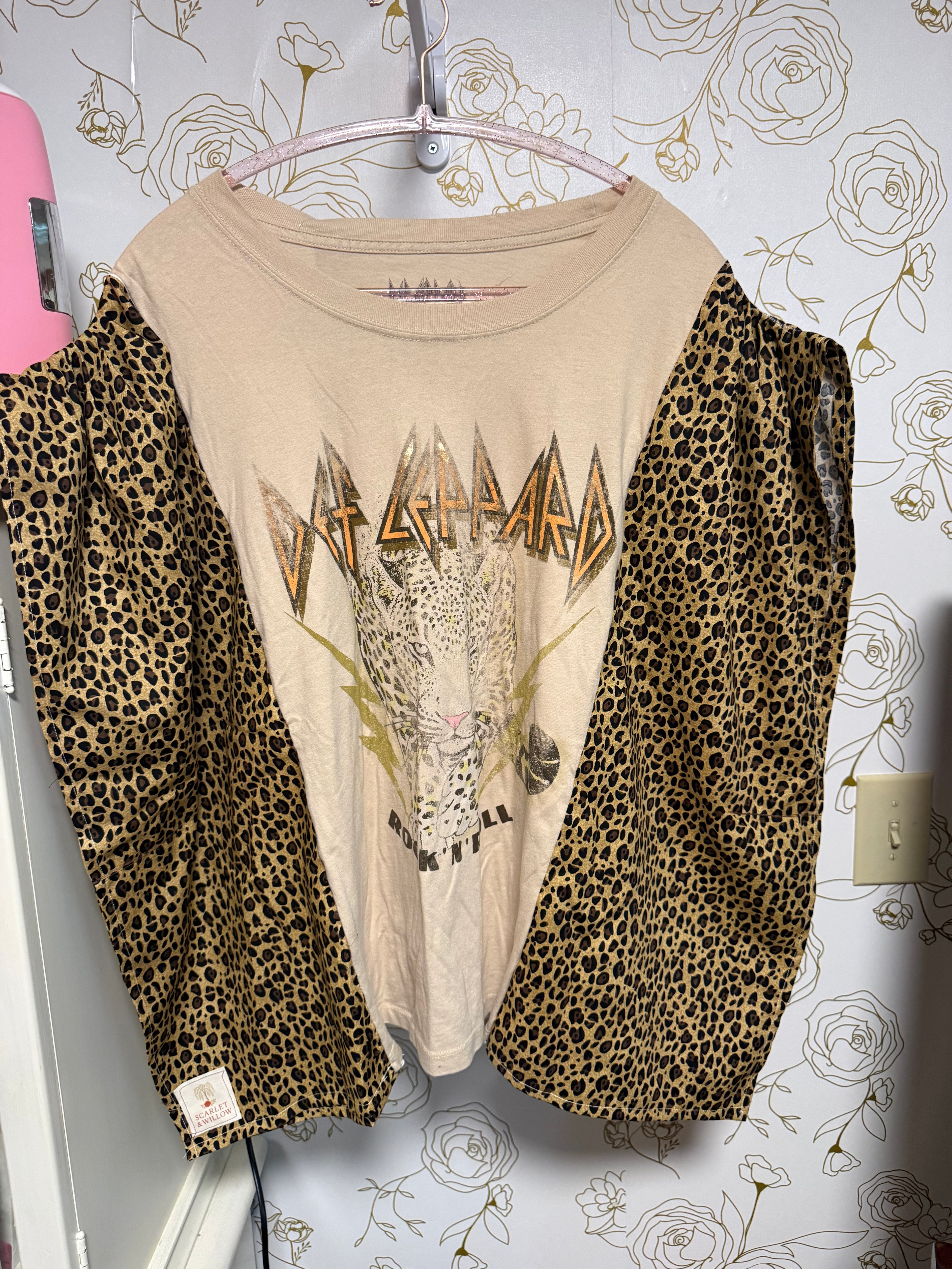 Upcycled Def Leppard Shirt