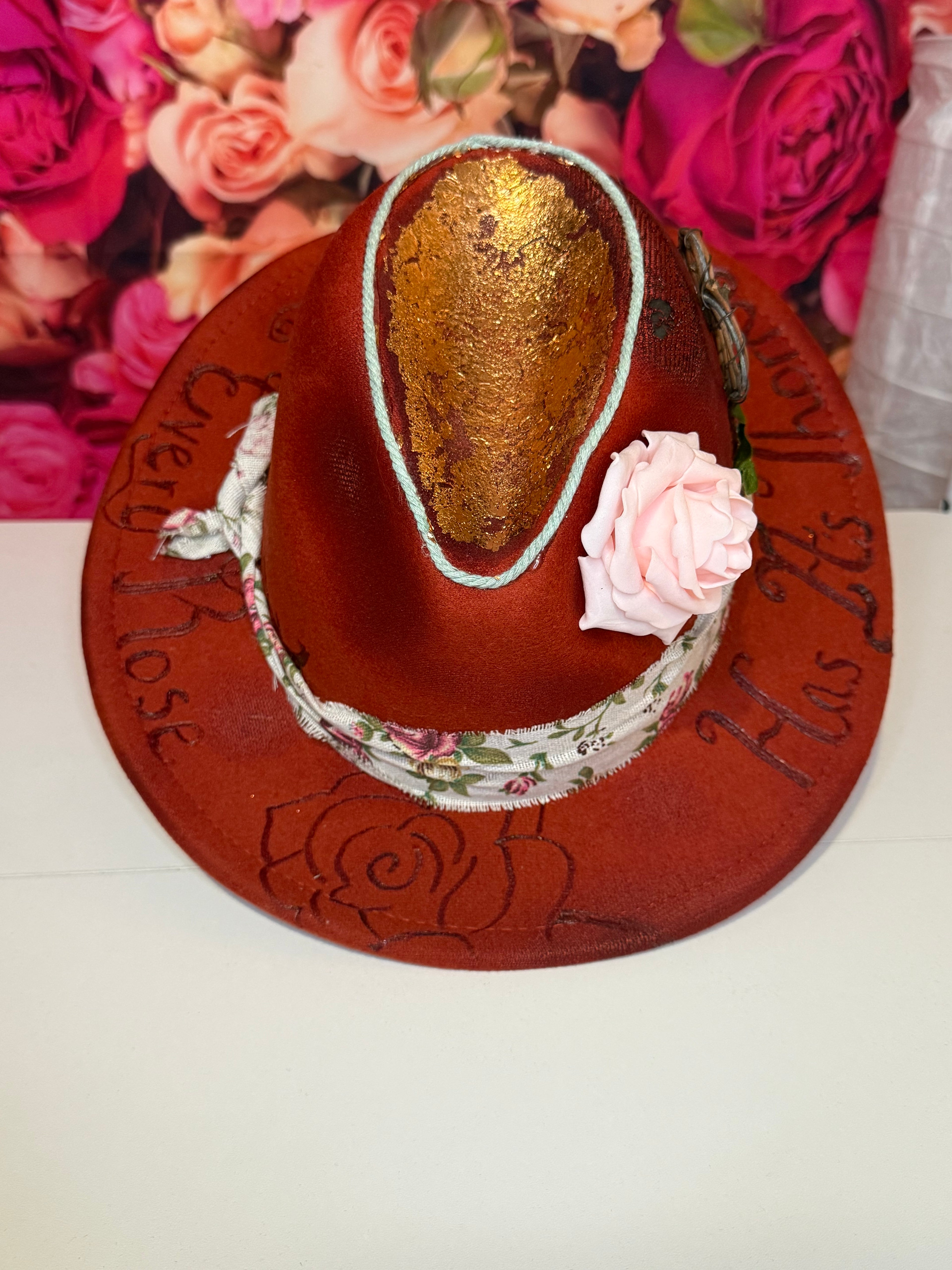 Roe Burnt Western Hat