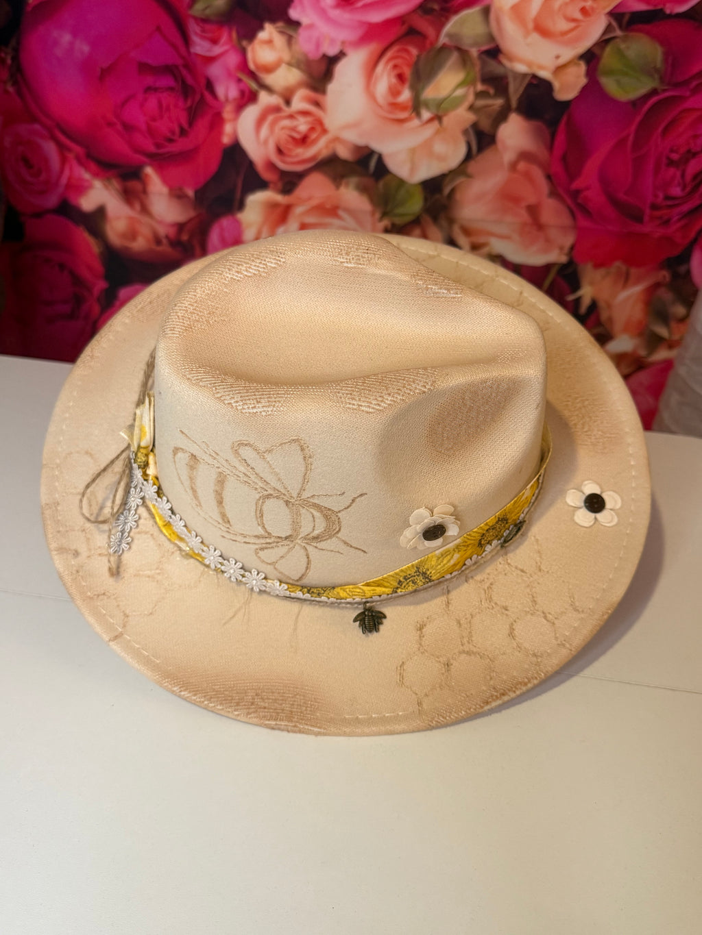 Bee Burnt Western Hat