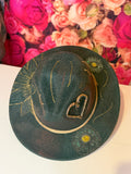 Daisy Burnt Western Hat