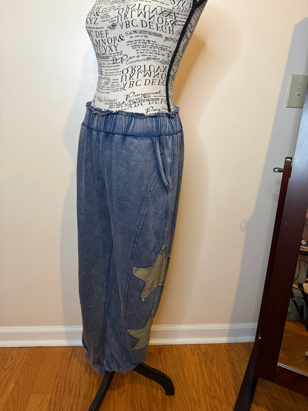 Umgee Mineral Washed French Terry Jogger Pants