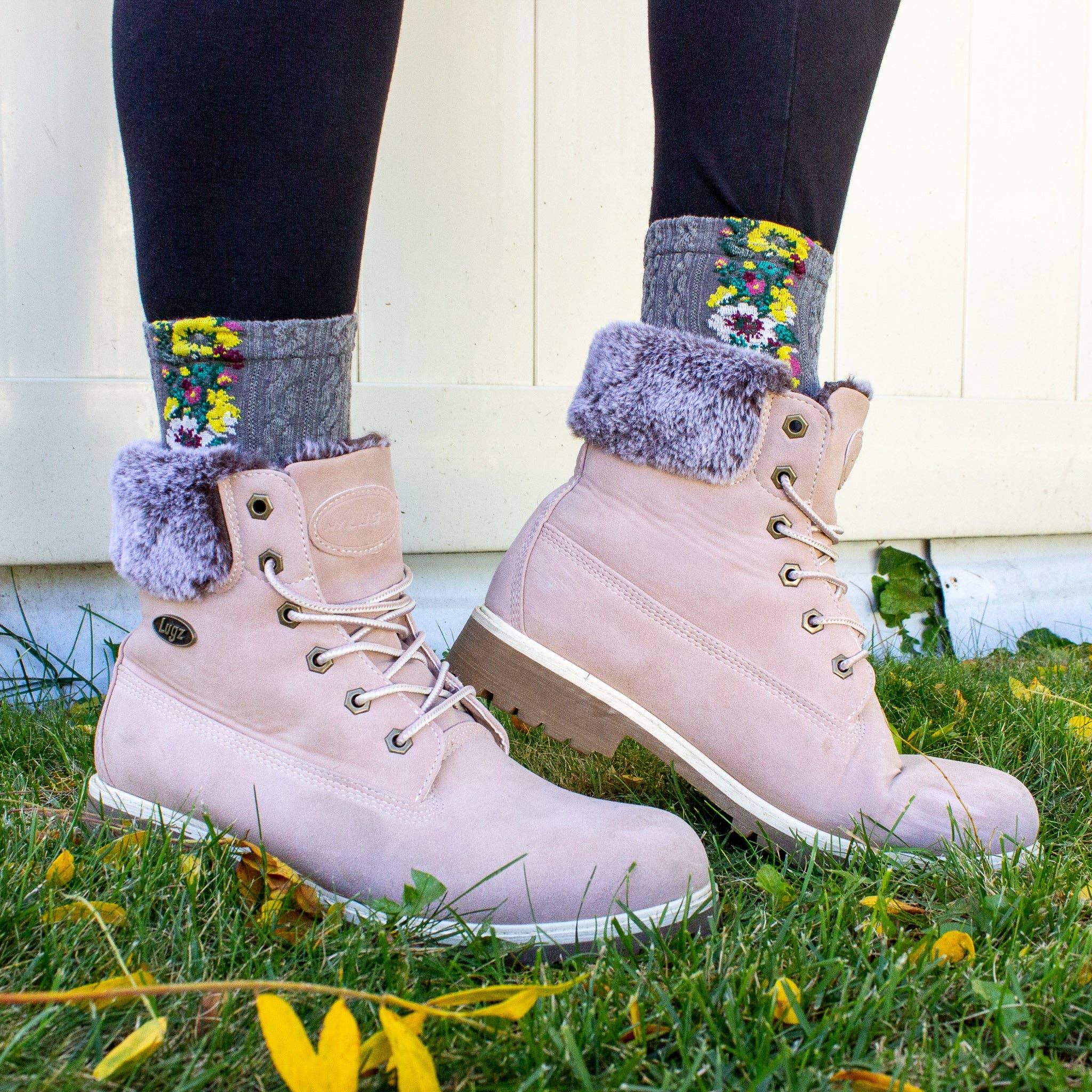 Audrey Vintage Socks: White