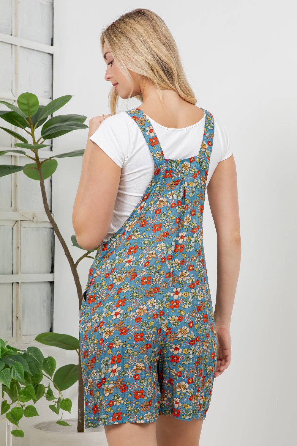 Vintage Floral Shortall: XL