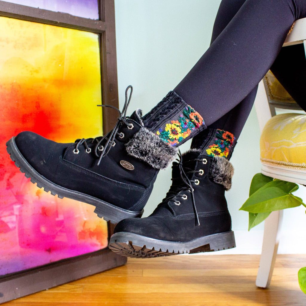 Audrey Vintage Socks: Navy